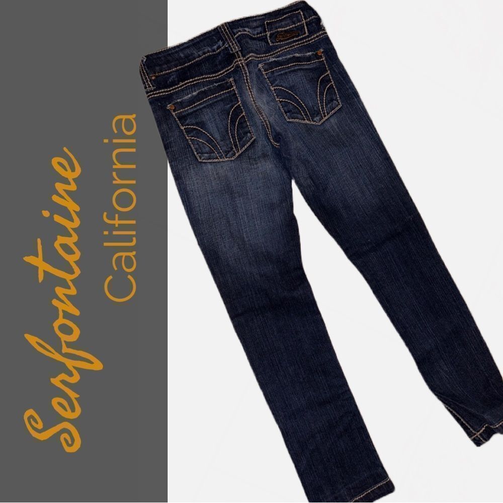 Serfontaine‎ Women’s Skinny Mini Low Rise Jeans - Size 25